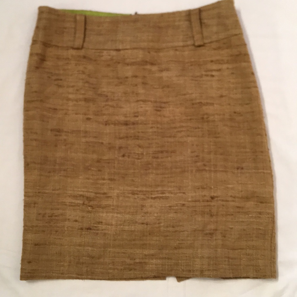 Trina Turk Raw Silk Skirt Size 6 Like New